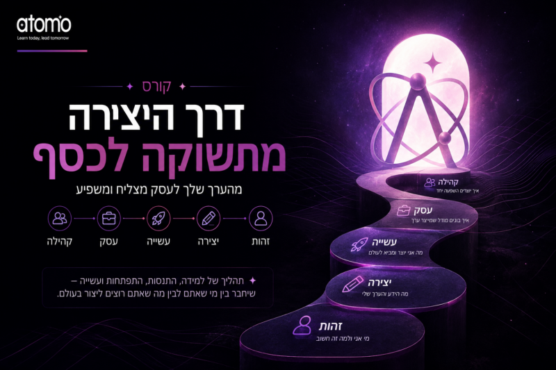 דרך היצירה - מתשוקה לכסף